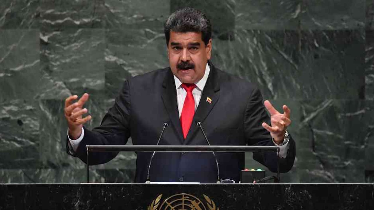 Nicolás Maduro en la sede de Naciones Unidas.