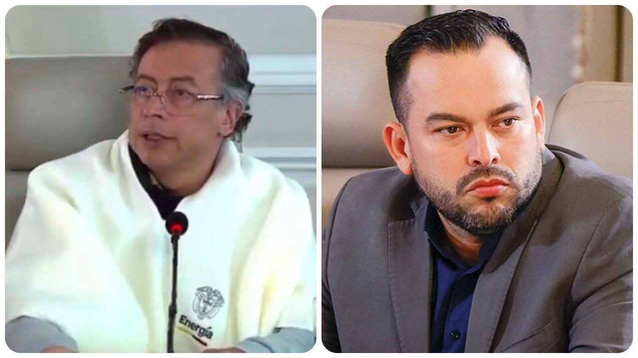 Presidente Gustavo Petro y el ministro de Minas y Energía, Edwin Palma.