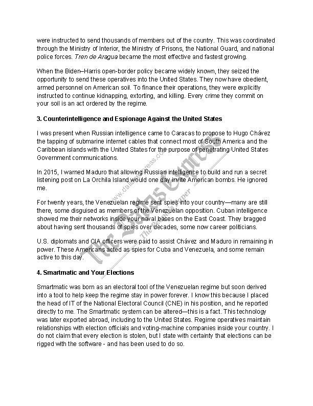 Carta conocida en exclusiva por The Dallas Express.