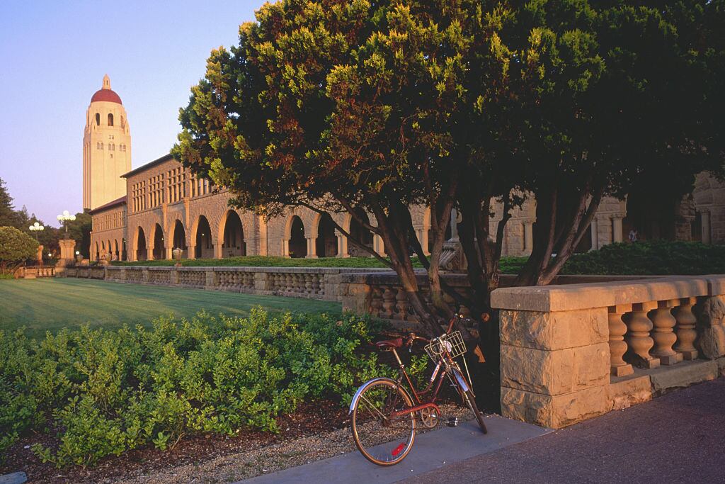 (Original Caption) Stanford, California: Stanford University Campus. (Photo by David Butow/Corbis via Getty Images)