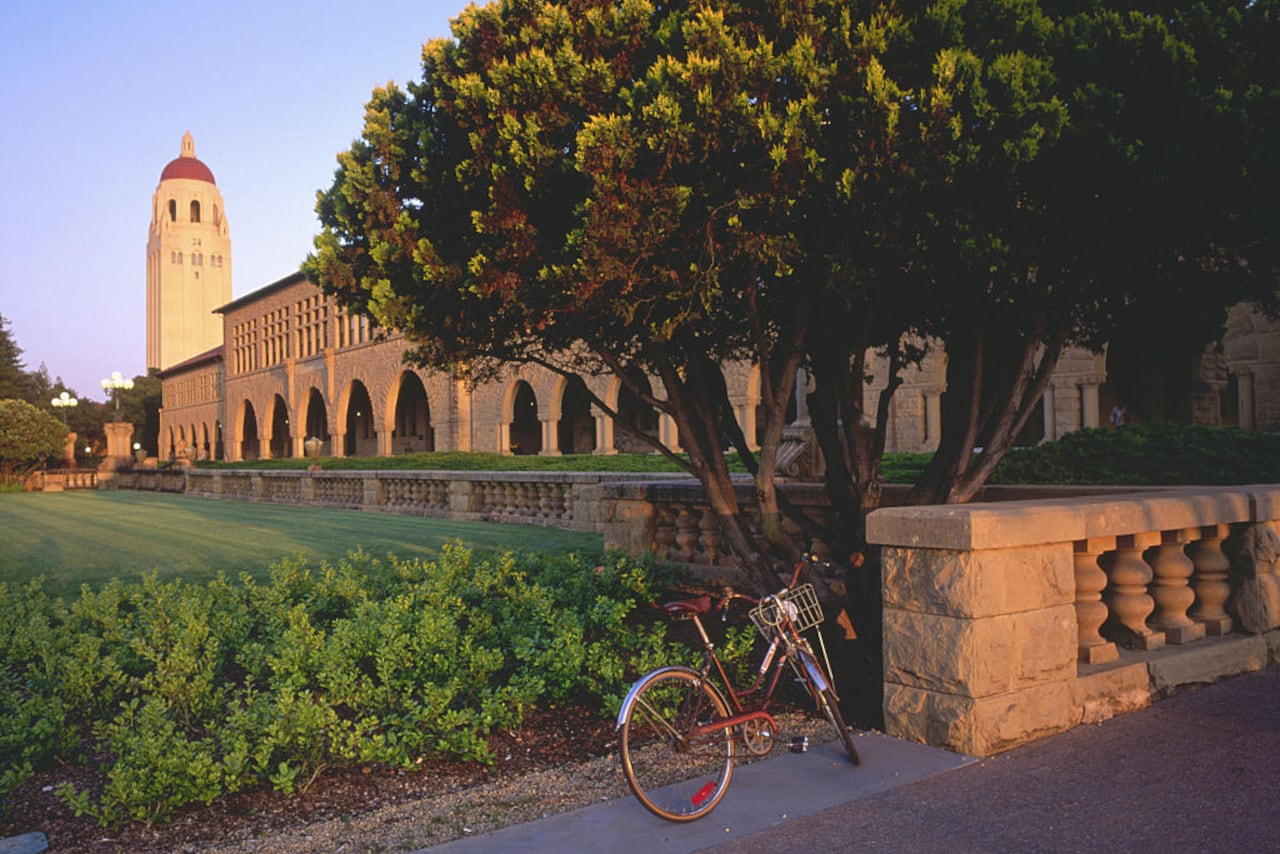 (Original Caption) Stanford, California: Stanford University Campus. (Photo by David Butow/Corbis via Getty Images)