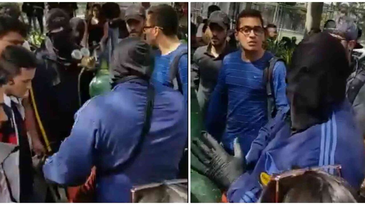 Enfrentamientos previos a la marcha del 21 de noviembre