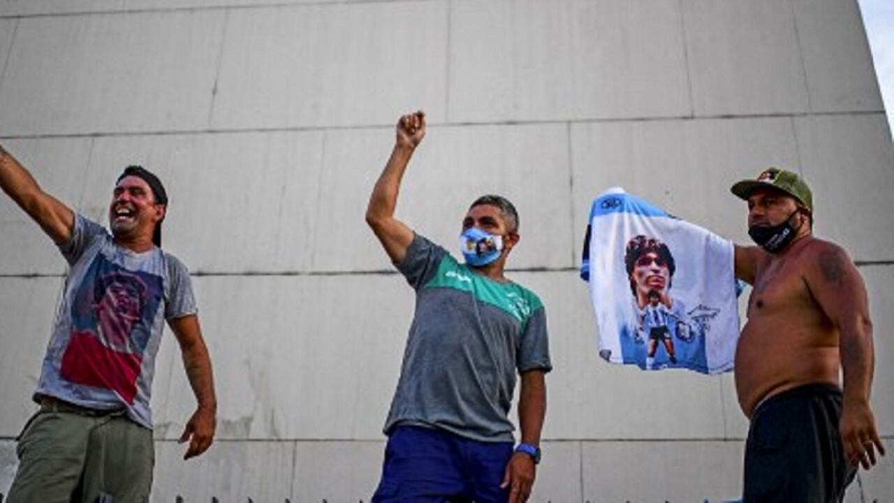 Grupo de manifestantes durante la protesta.
