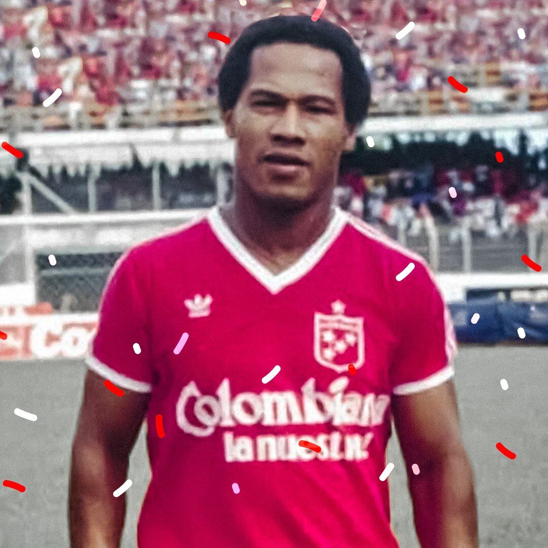 Willington Ortiz con los colores de América de Cali.