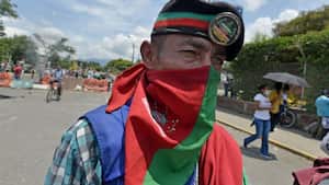 Miembro de la Guardia Indígena.