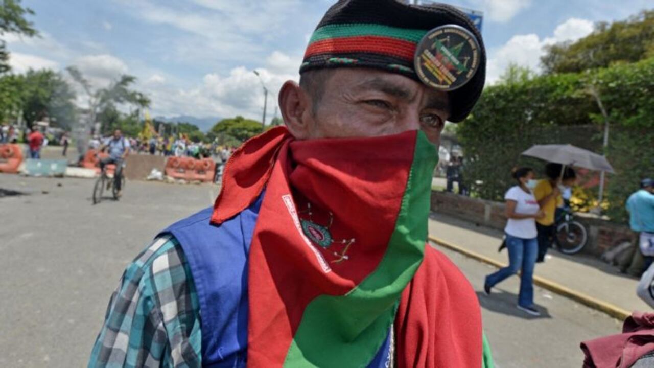 Miembro de la Guardia Indígena.