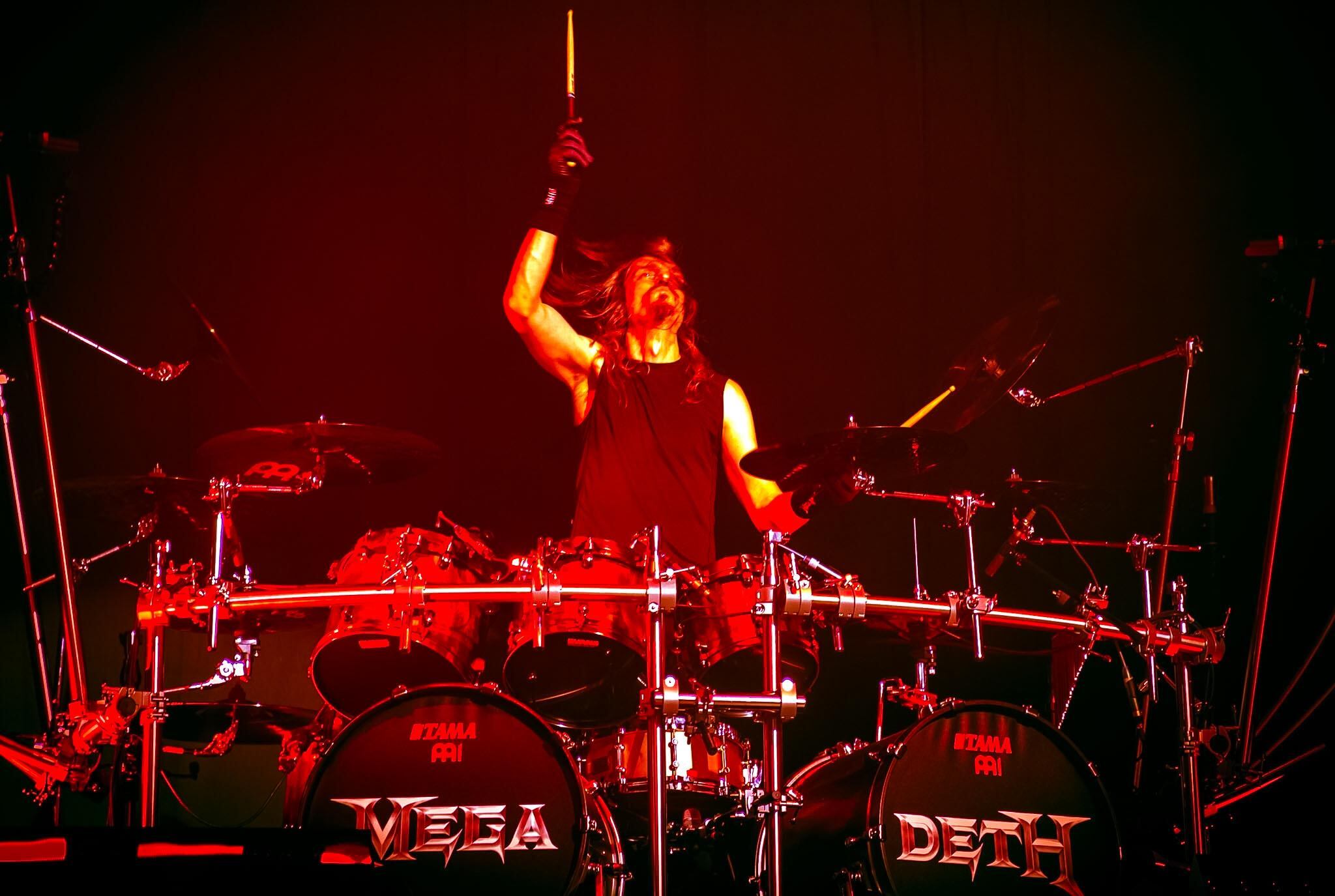 Megadeth, el 26 de abril de 2026, en el Movistar Arena de Bogotá