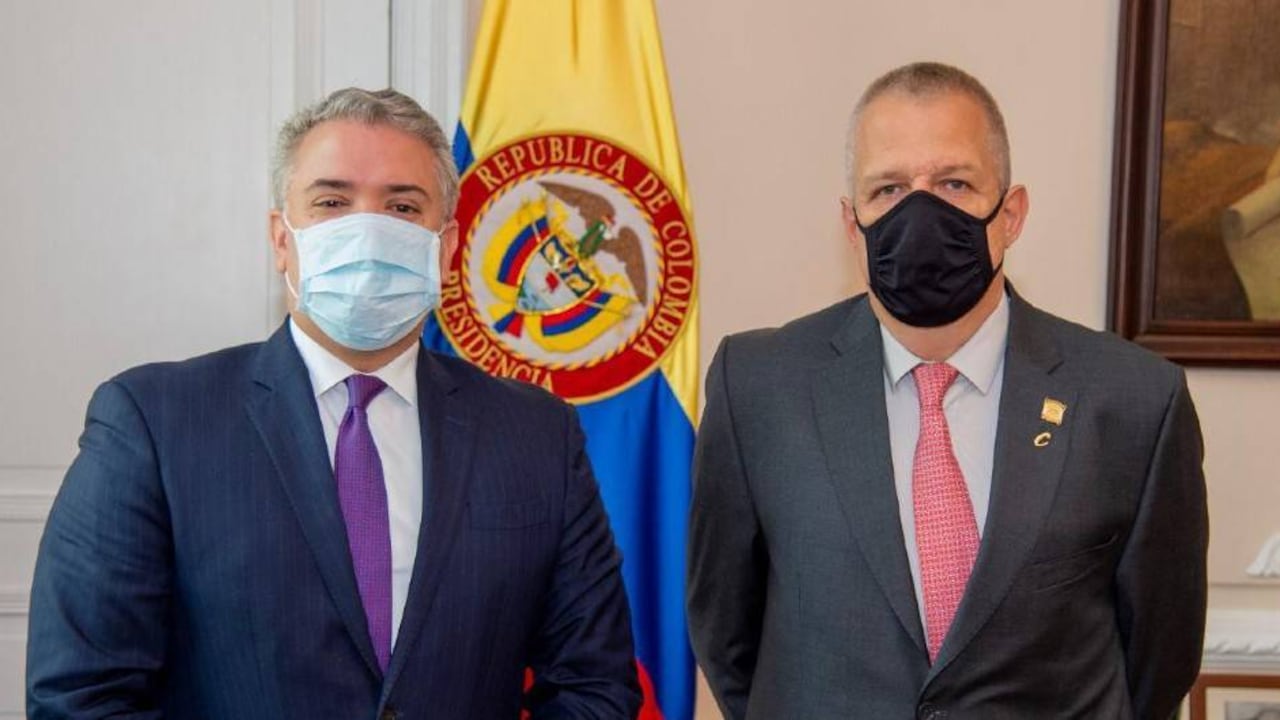 El presidente Duque invitó al nuevo presidente de la Cámara, Germán Blanco, a la Casa de Nariño.