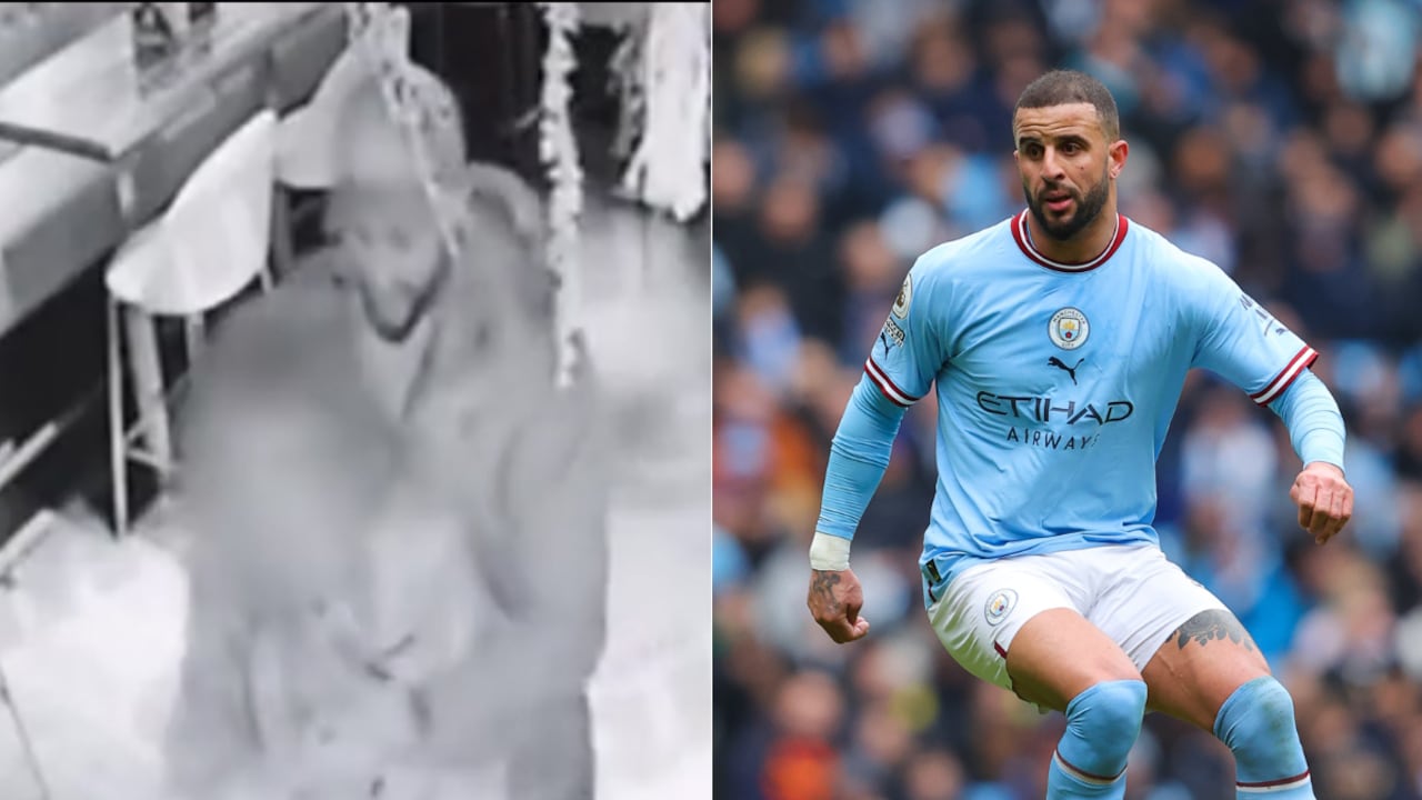 Kyle Walker en el ojo de la polémica por sus gestos obscenos en un bar.