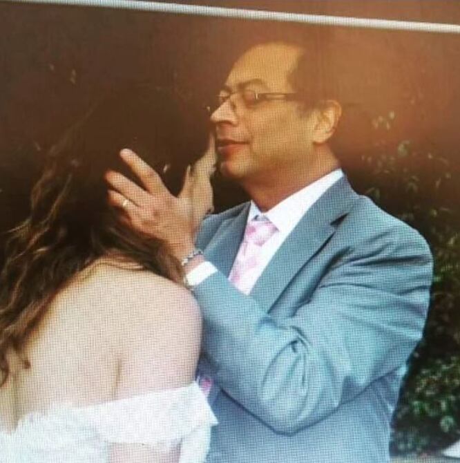 Andrea Petro y el presidente Gustavo Petro