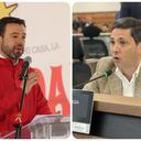 Alcalde Carlos Fernando Galán y el concejal Samir Abisambra