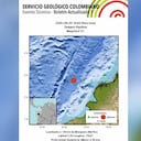 El movimiento ocurrió este miércoles a las 4:02 de la tarde. Foto: Twitter @sgcol.
