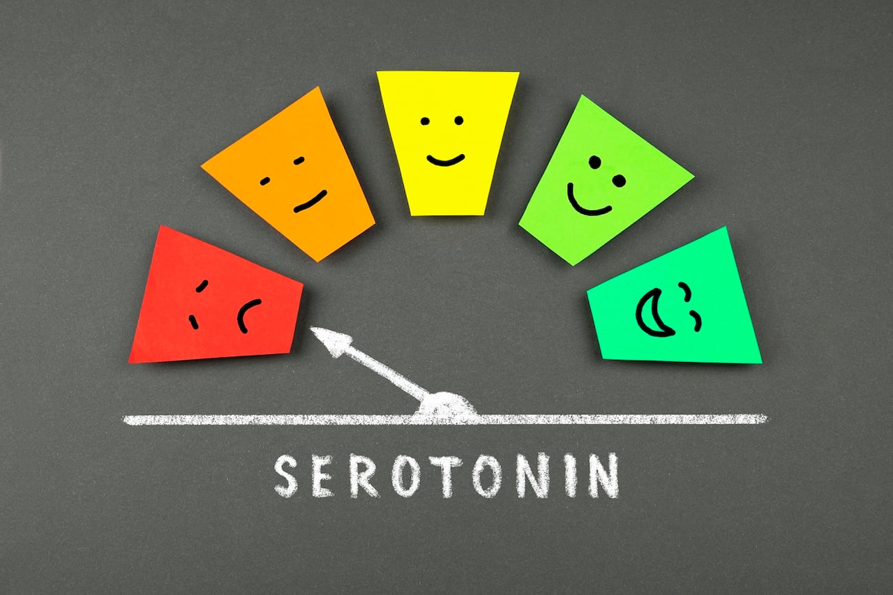 La serotonina genera diferentes estados de ánimo.