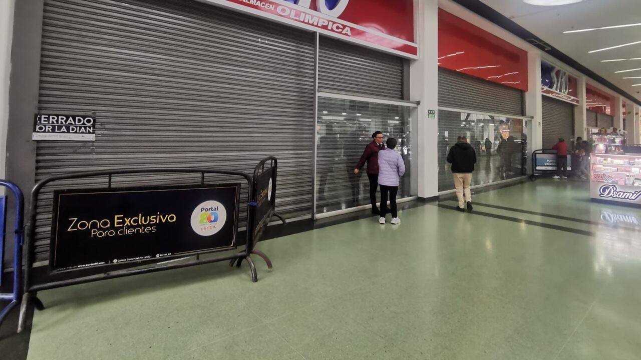 La tienda de cadena Olímpica fue cerrada por la Dian.