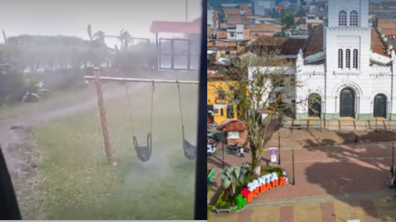 El fuerte vendaval causó daños principalmente en los techos de viviendas de varios sectores urbanos y rurales de Santa Bárbara, Antioquia.