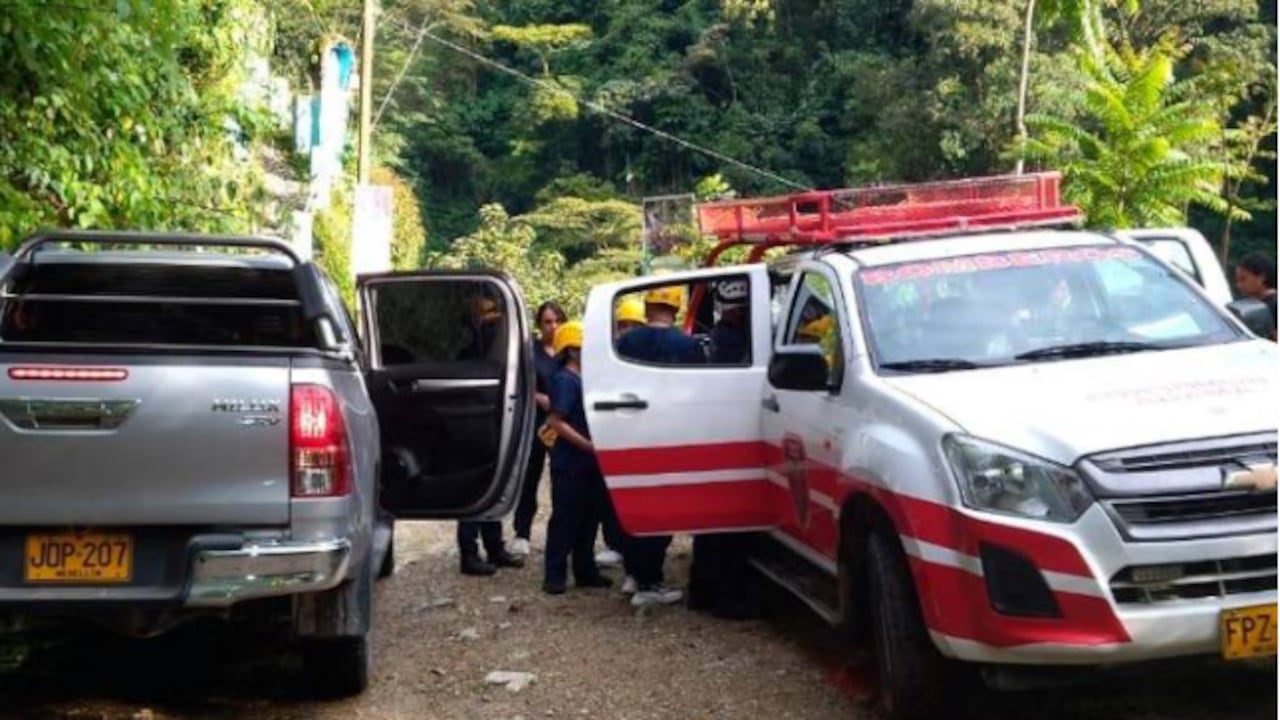 Bomberos de Amagá encontraron al joven sin signos vitales.