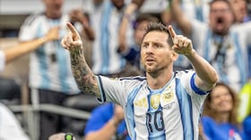 ARLINGTON, TEXAS, UNITED STATES - 2026/06/22: Lionel Messi of Argentina celebrates after scoring a goal during a FIFA World Cup 2026 football match between Argentina and Austria at AT&T Stadium (Dallas Stadium). Final score; Argentina 2:0 Austria. (Photo by Grzegorz Wajda/SOPA Images/LightRocket via Getty Images)