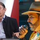 De izquierda a derecha: Gustavo Bolívar y Abelardo De La Espriella.