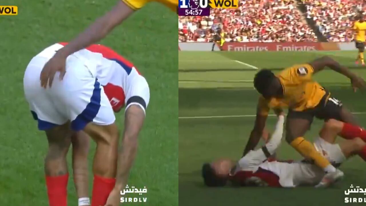 Yerson Mosquera se convirtió en tendencia por agredir a dos rivales en el partido contra el Arsenal.