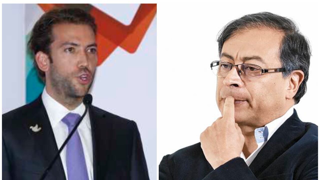 Martín Santos y el presidente Gustavo Petro.