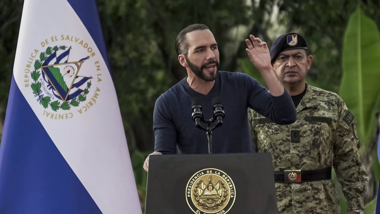 El presidente salvadoreño, Nayib Bukele, en San Juan Opico. (Photo by Camilo Freedman/SOPA Images/LightRocket via Getty Images)