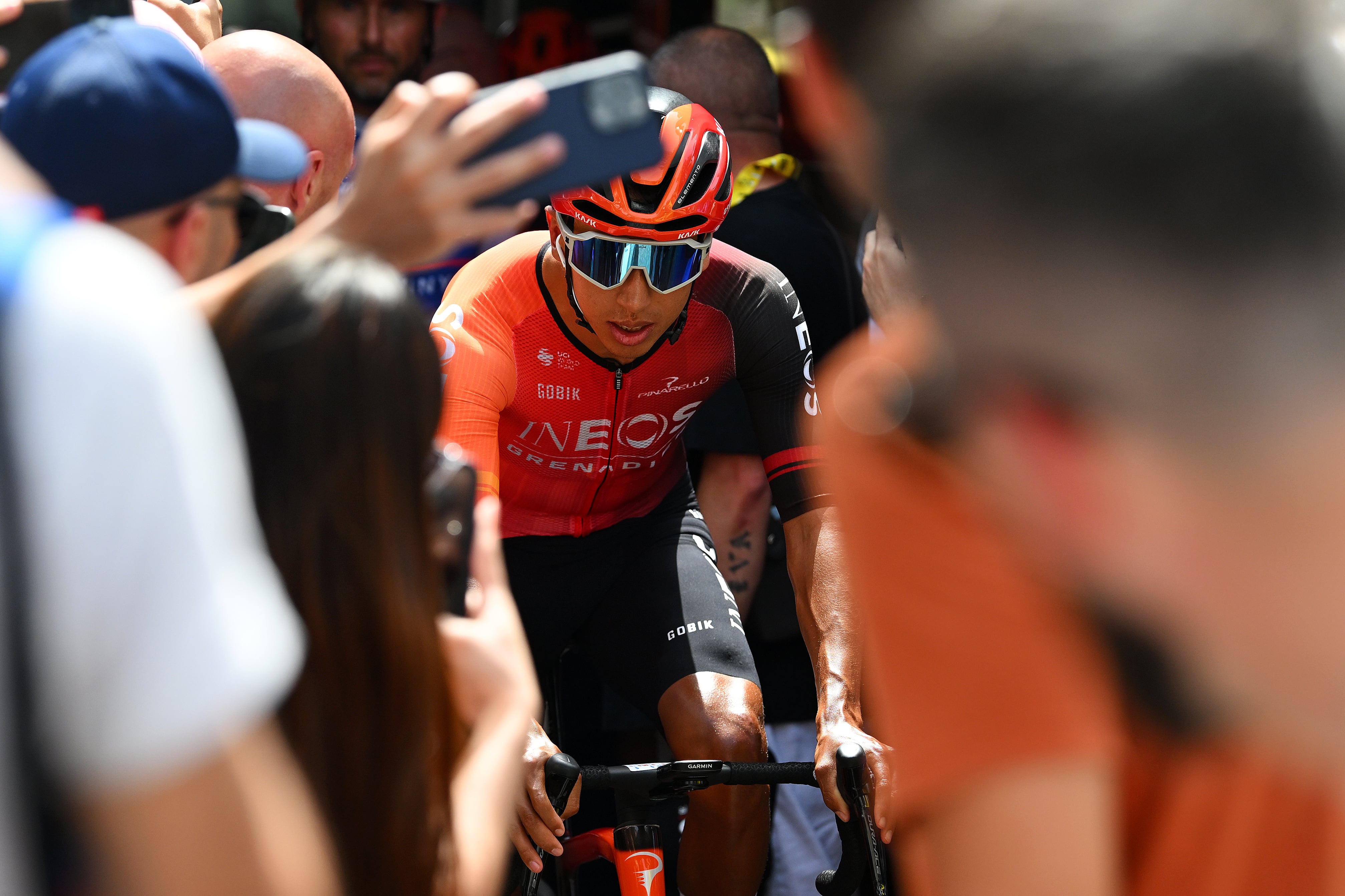 FIRENZE, ITALY - JUNE 29: Egan Bernal of Colombia and Team INEOS Grenadiers prior to the 111th Tour de France 2024, Stage 1 a 206km stage from Firenze to Rimini / #UCIWT / on June 29, 2024 in Firenze, Italy. (Photo by Dario Belingheri/Getty Images)
