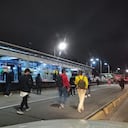 Manifestaciones afectaron la operación del servicio de TransMilenio en las avenidas NQS y Américas en Bogotá, este jueves.