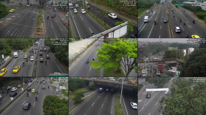 Movilidad en Medellín durante la mañana del viernes 22 diciembre.