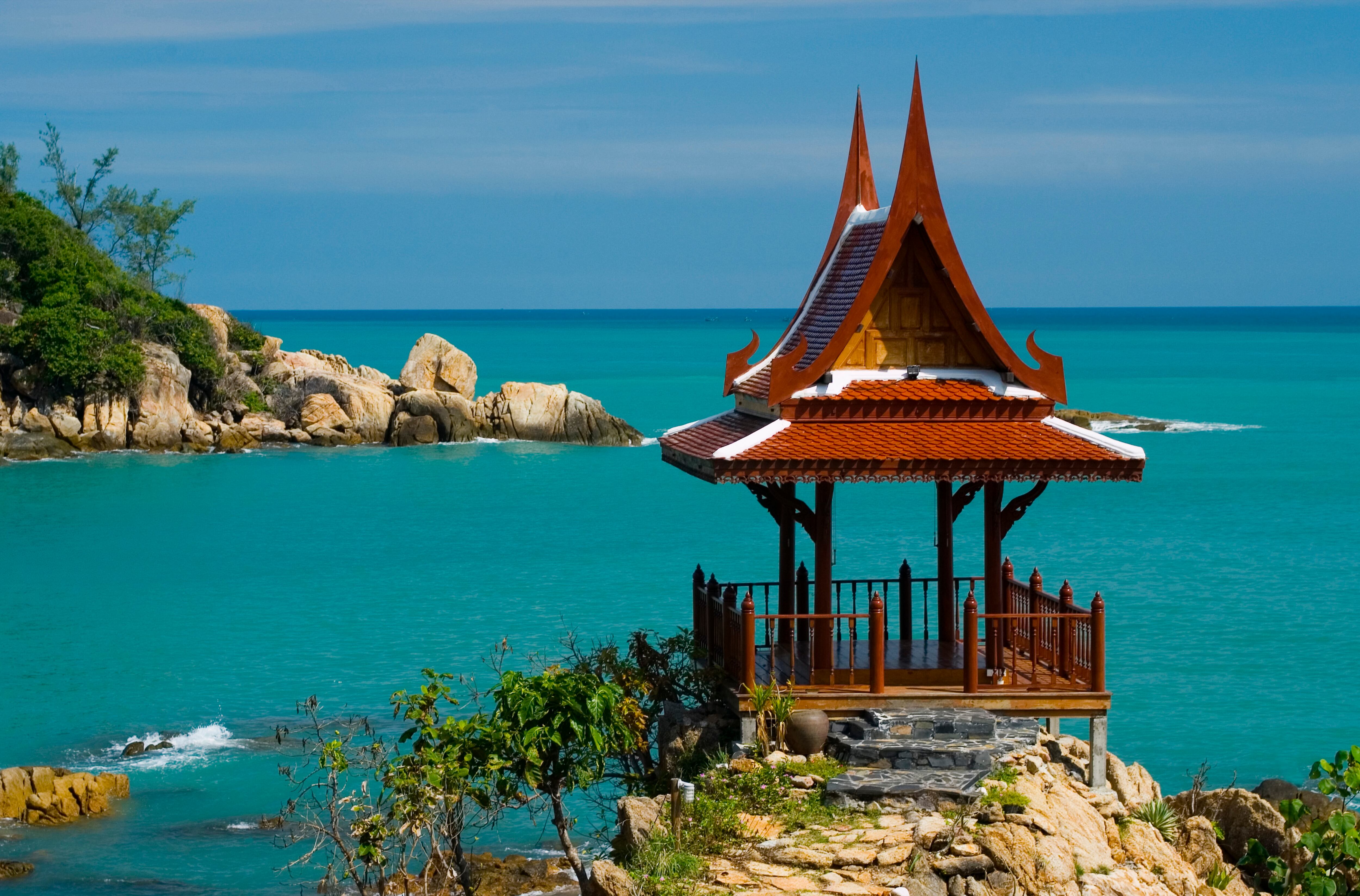 Tailandia, Koh Samui, Choeng Mon Bay, Samui Peninsula Resort Massage Spa House con vistas a la playa