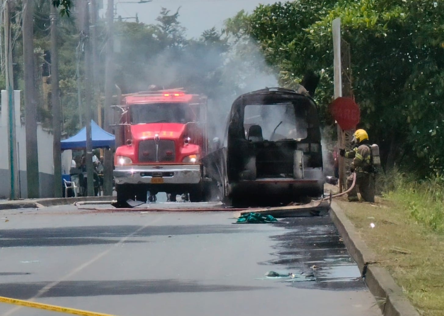 Atentado con cilindros al Batallón pichincha en Cali