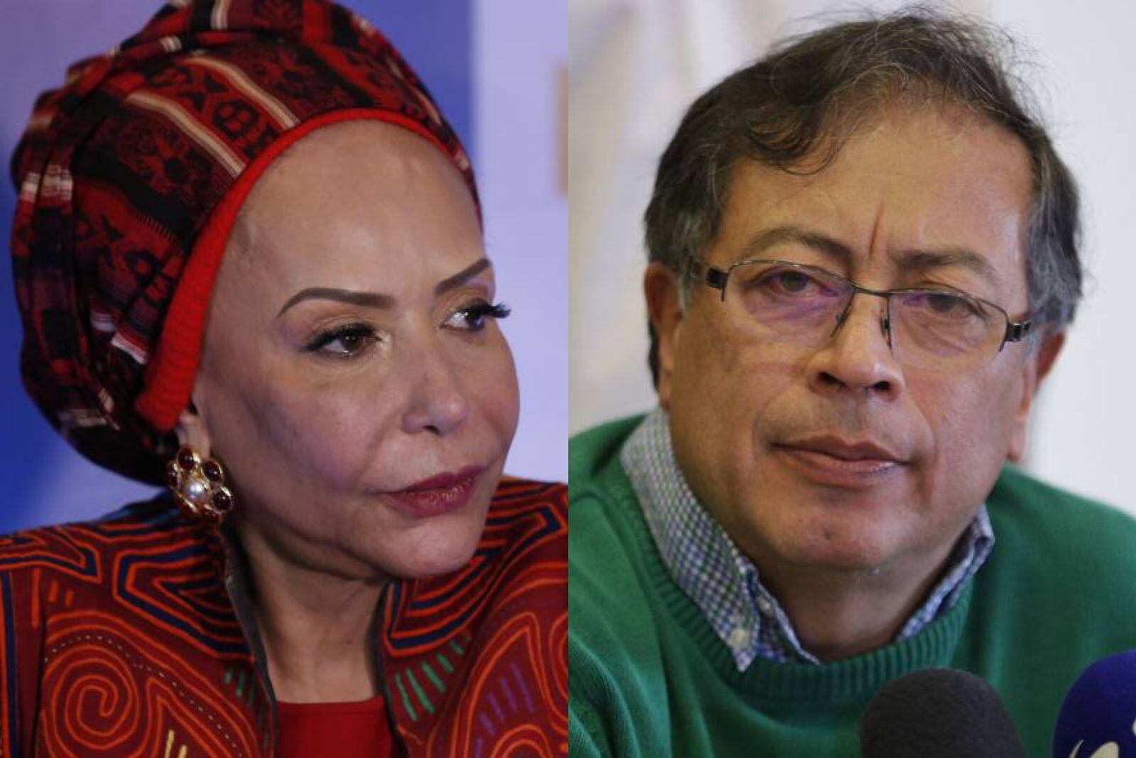 Piedad Córdoba y Gustavo Petro.