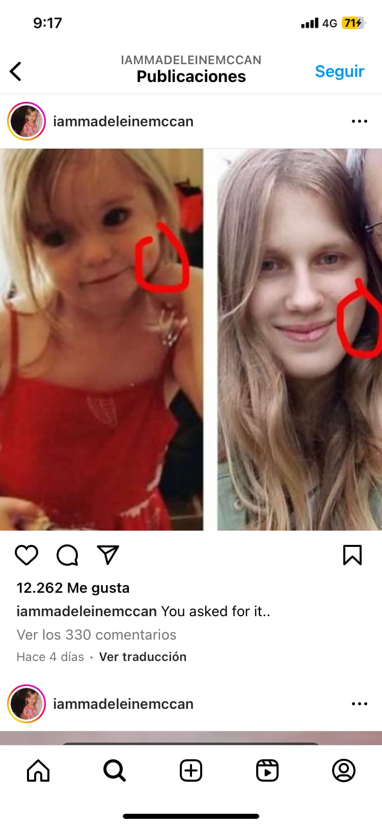 Instagram @iammadeleinemccan