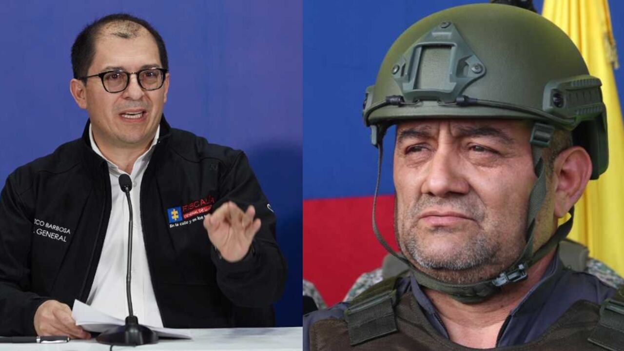 El fiscal Fiscal Francisco Barbosa y el capo alias Otoniel