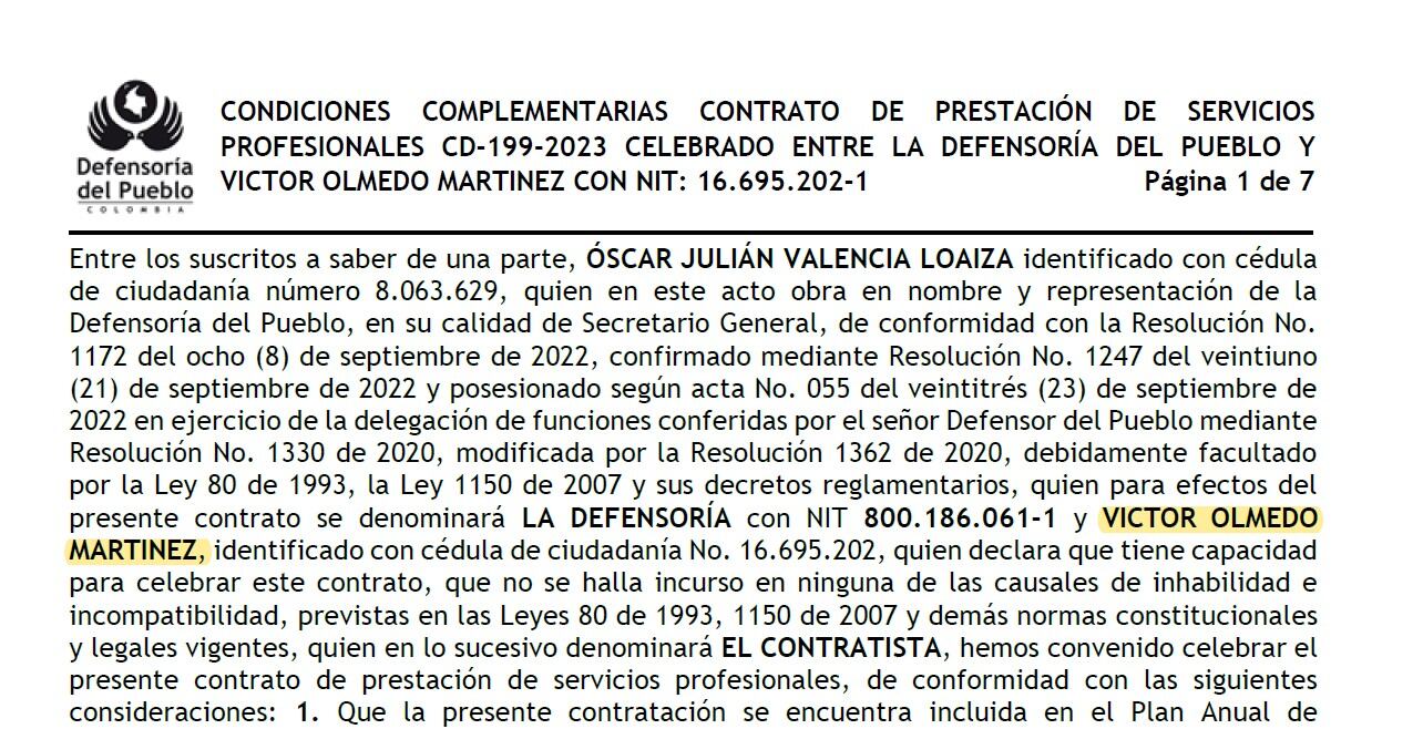 Olmedo recibe un promedio mensual cercano a los 10 millones de pesos.