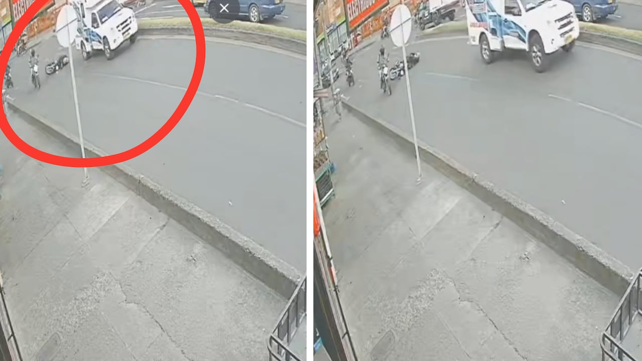 Ambulancia arrolla a motociclista en Bogotá y huye del lugar