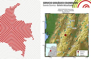 Imagen del movimiento sísmico registrado a la 1:24 a. m. de este martes 29 de septiembre,
