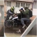 Hombre se enfrenta a cuatro delincuentes que intentaron robarle su moto en Bogotá.