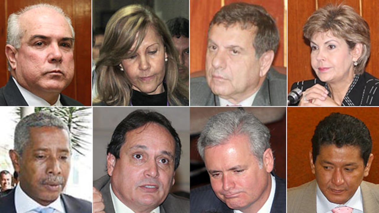 Jorge Visbal, Dilian Francisca Toro, Fuad Rapag, Piedad Zuccardi, Odín Sánchez, Jairo Merlano, Mauricio Pimiento y Miguel Ángel Rangel, los ocho congresistas a los que La U ha tenido que sancionar.