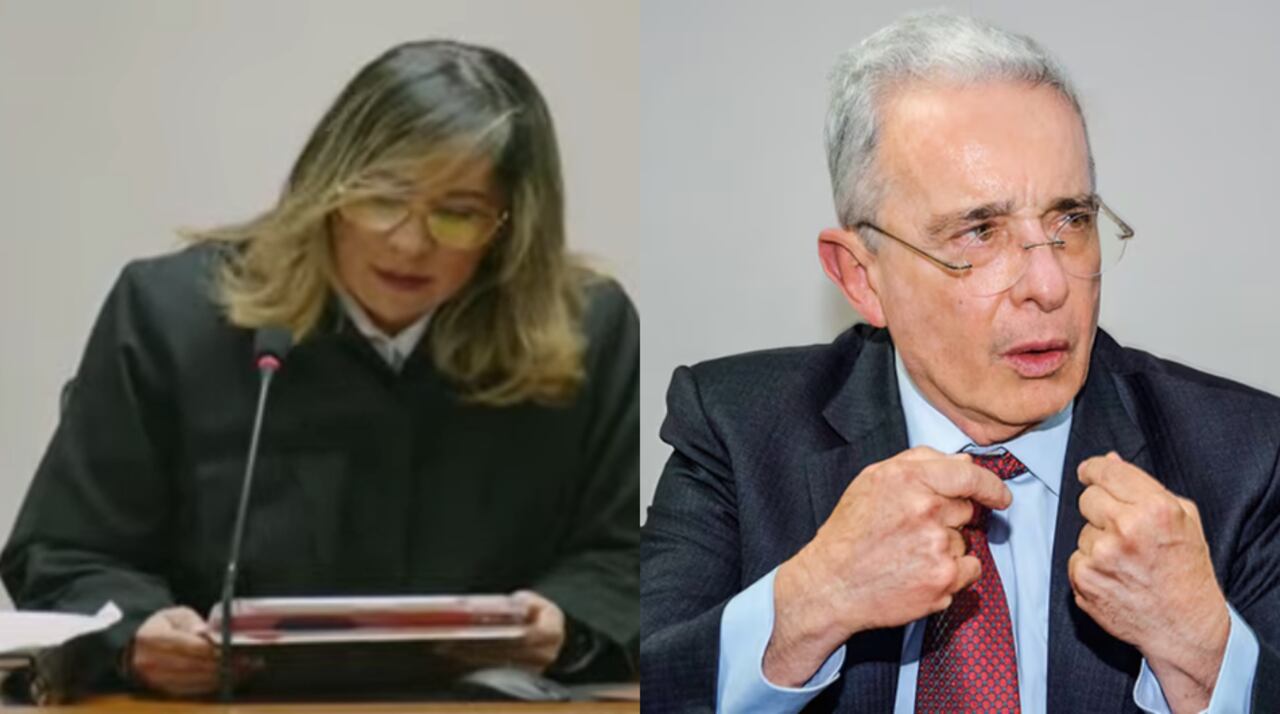 Jueza Sandra Heredia y Álvaro Uribe.