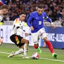 Kylian Mbappé durante un amistoso contra Alemania en marzo