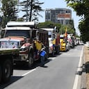 Colombia; Paro Nacional Camionero, por el incremento de valor del ACPM. Recorrido Yumbo Cali. foto José L Guzmán. El País