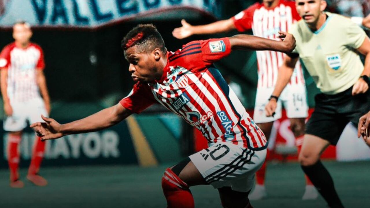 Deiber Caicedo, jugador del Junior de Barranquilla