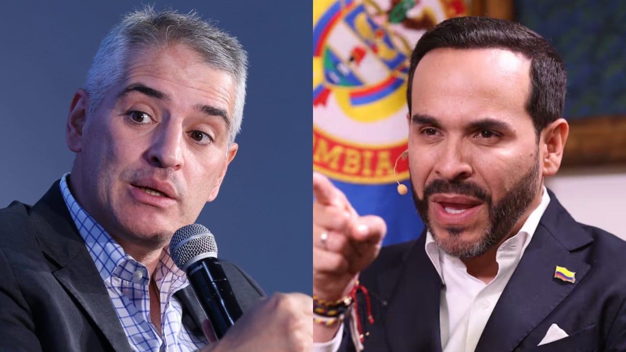 El gobernador Andrés Julián Rendón y el presidente Abelardo De La Espriella.