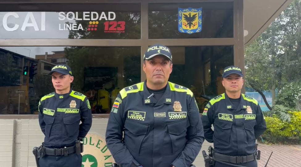 El mayor Felipe Garzón Puentes, comandante de la estación de Teusaquillo.