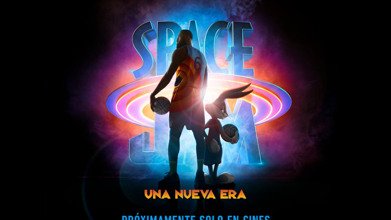 Afiche de la película "Space Jam: una nueva Era". Cortesía de Cine Colombia