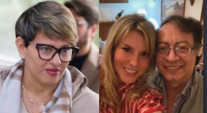 Verónica Alcocer, Ángela Benedetti y Gustavo Petro.