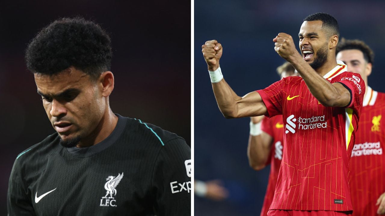 Díaz y Gakpo en el Liverpool.