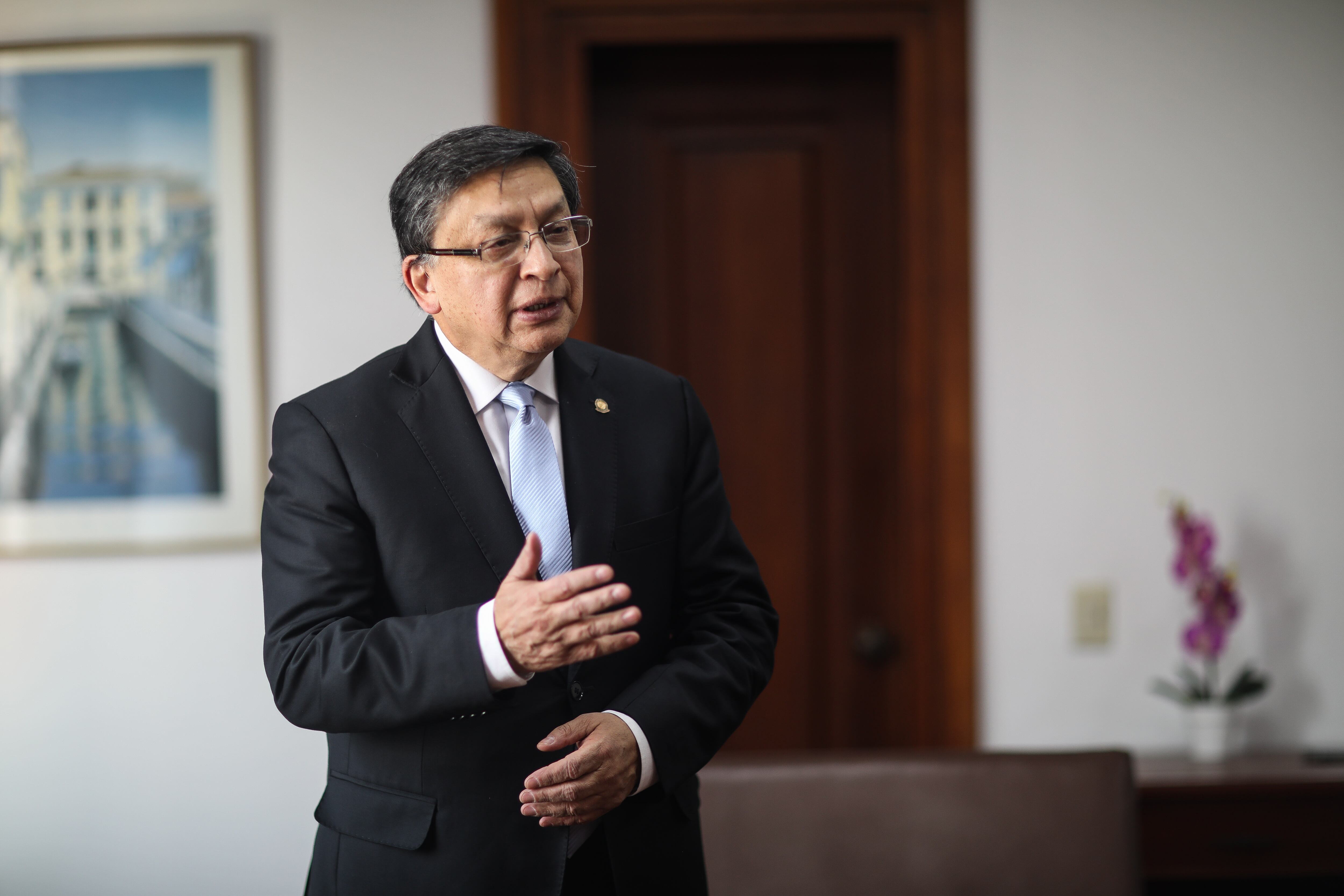 Presidente de la Corte Constitucional, magistrado Jorge Enrique Ibáñez Najar