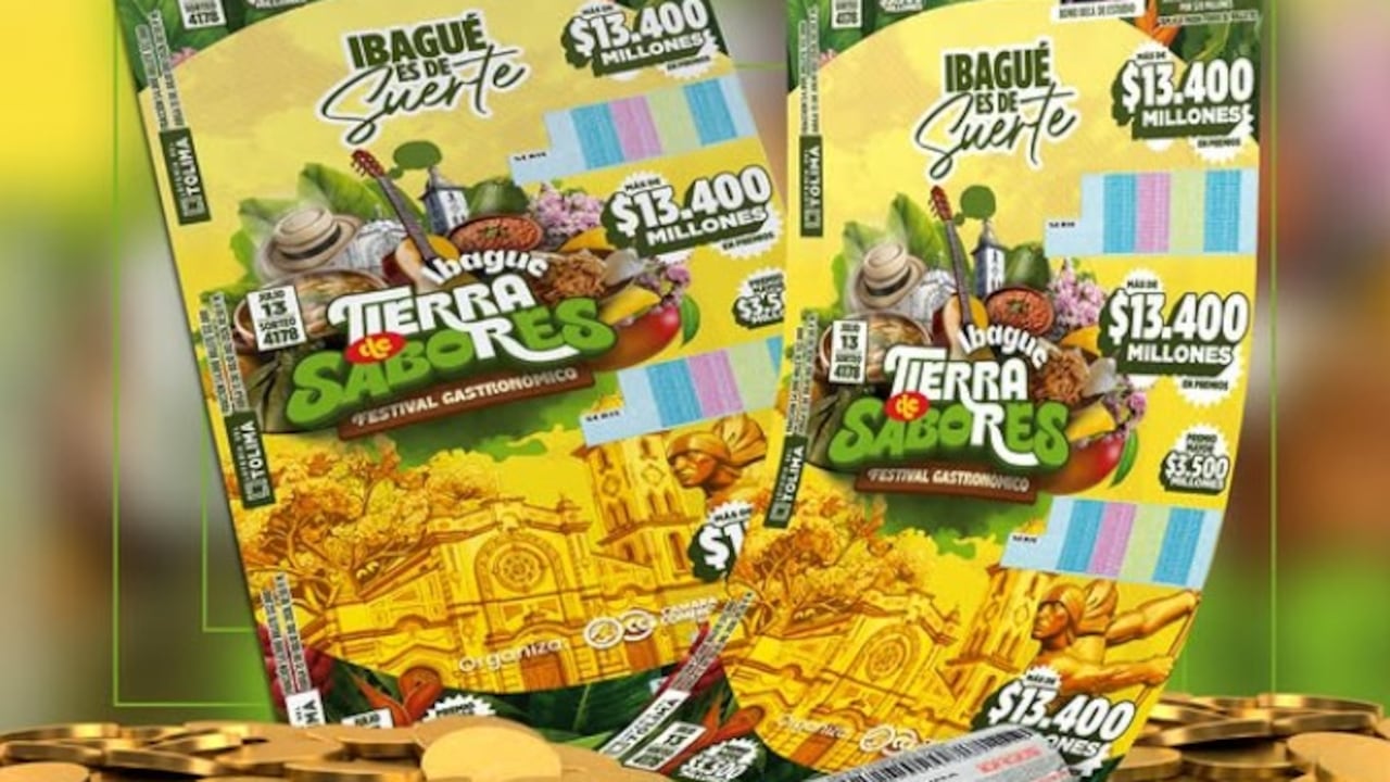 Lotería del Tolima del 14 de julio.