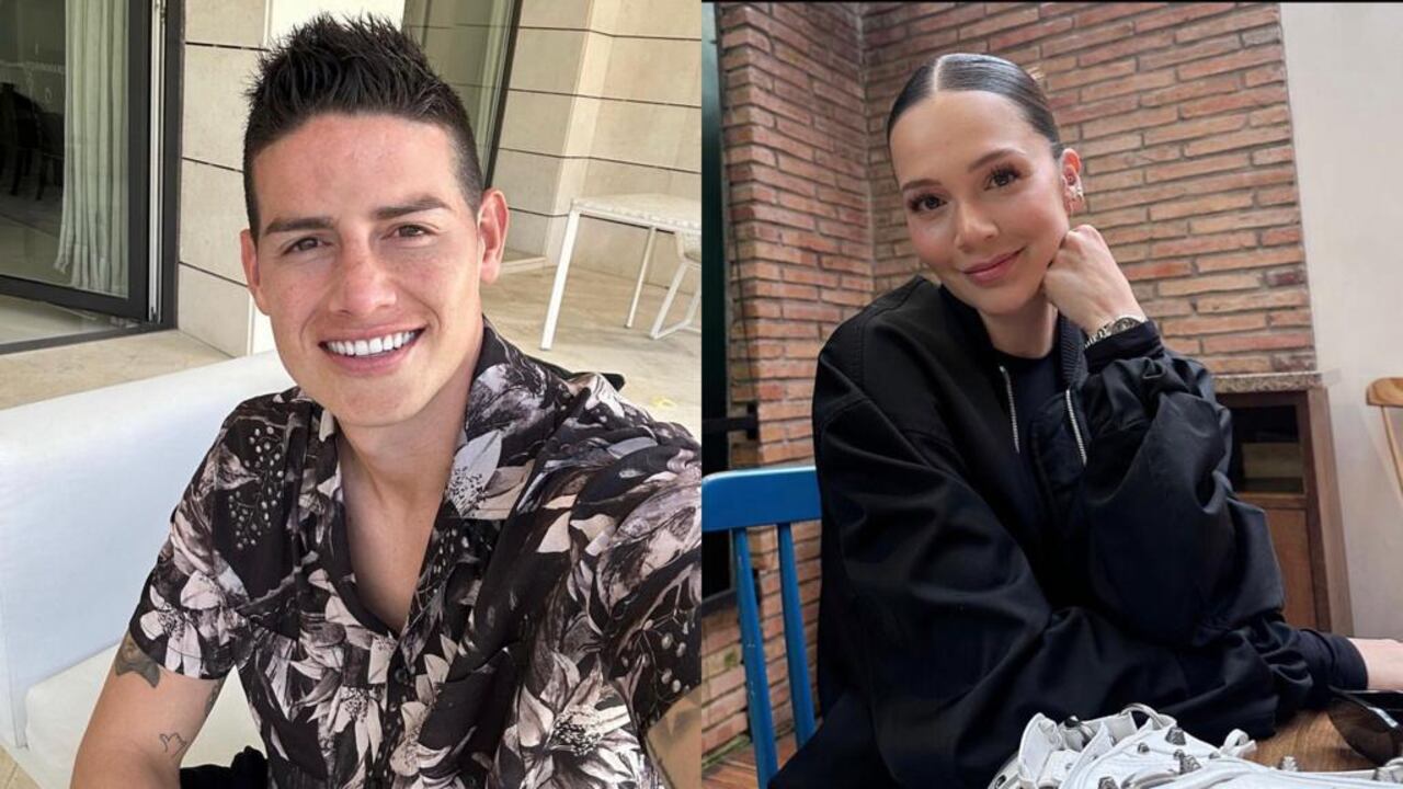 James Rodríguez y Lina Tejeiro.